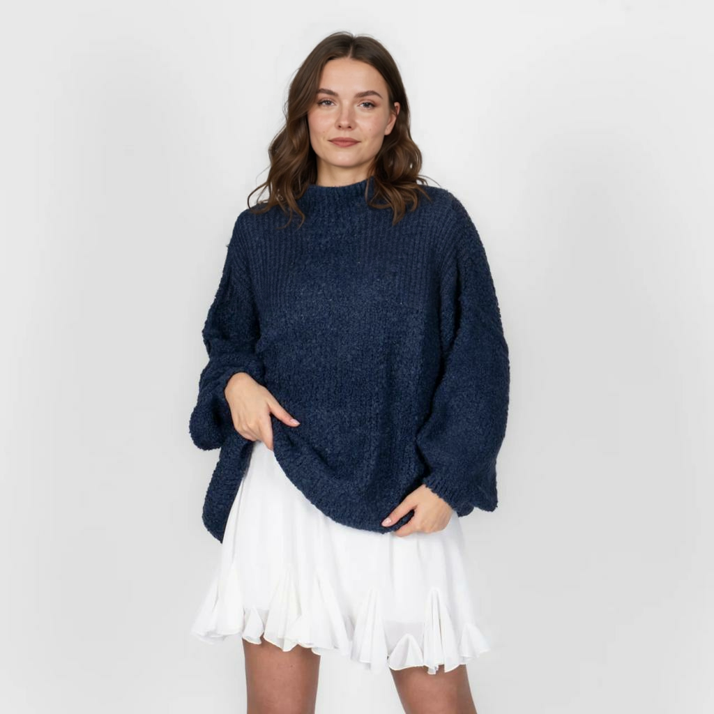 Cirtaini lielizmēra džemperi ikdienas, mājīgi