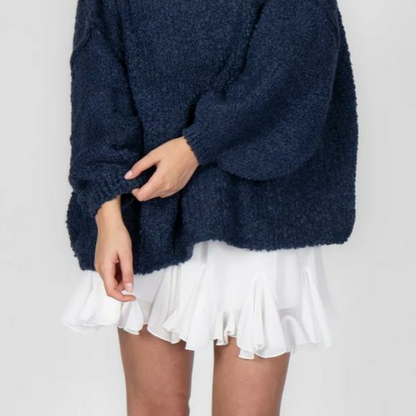 Cirtaini lielizmēra džemperi ikdienas, mājīgi