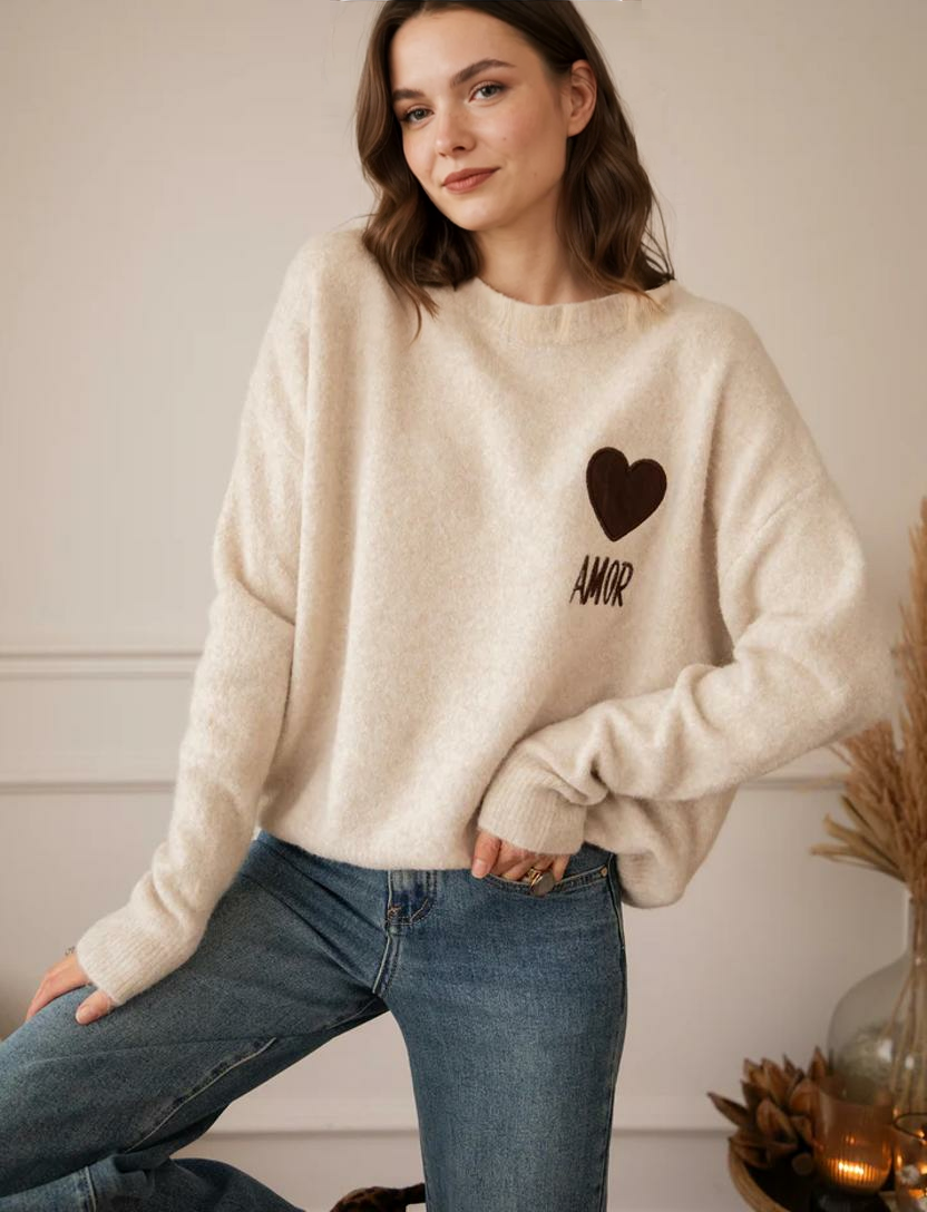 Amor Café Au Lait/Choco - Džemperis