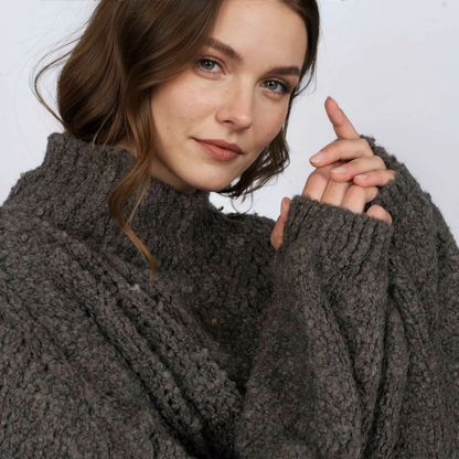 Cirtaini lielizmēra džemperi ikdienas, mājīgi