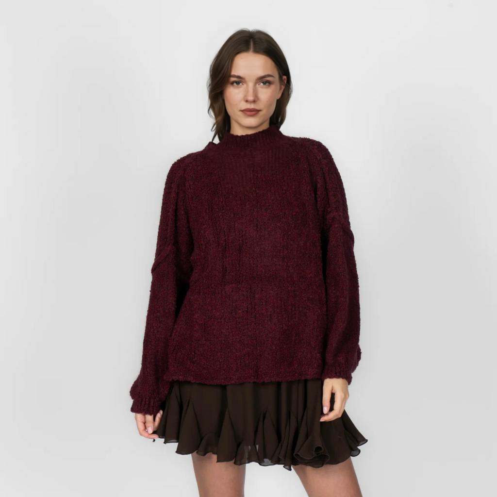 Cirtaini lielizmēra džemperi ikdienas, mājīgi