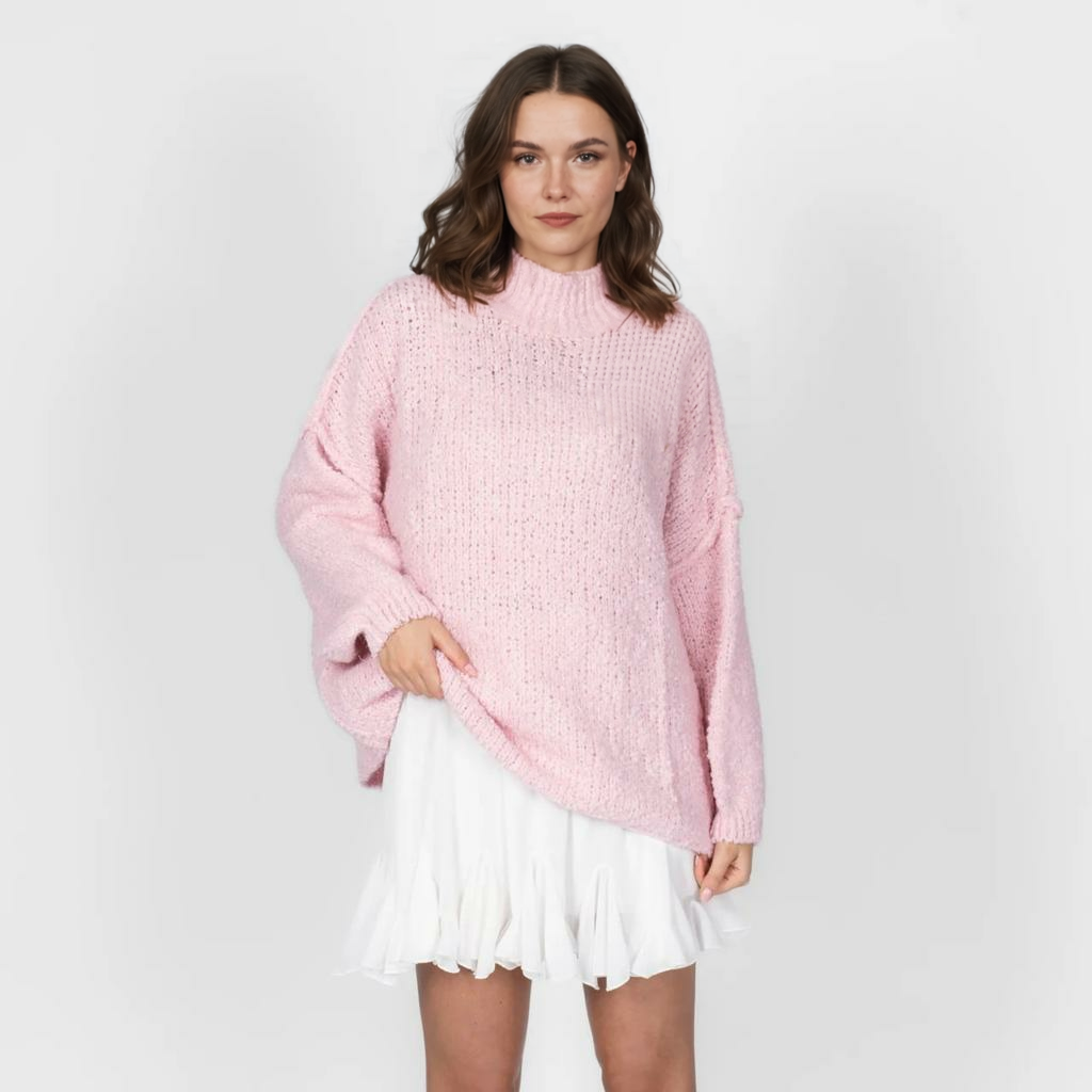 Cirtaini lielizmēra džemperi ikdienas, mājīgi