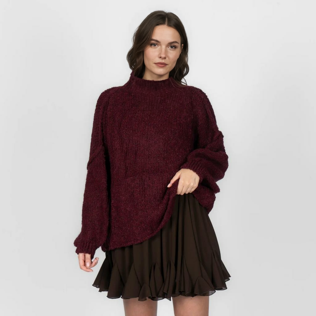 Cirtaini lielizmēra džemperi ikdienas, mājīgi