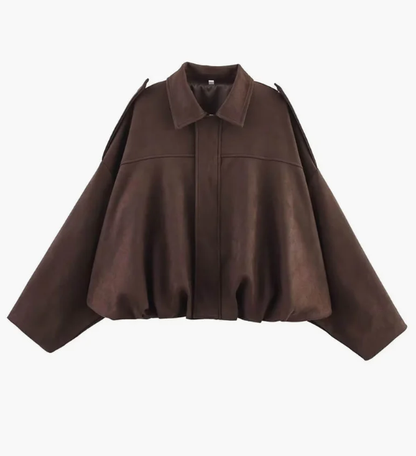 Lara zamšādas bomberjaka